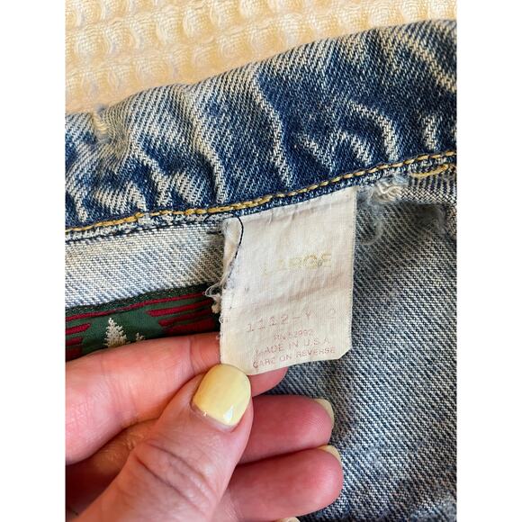 VTG High Sierra by Mervyn’s Children’s Medium Wash Distressed Denim Jacket Large - Picture 12 of 13